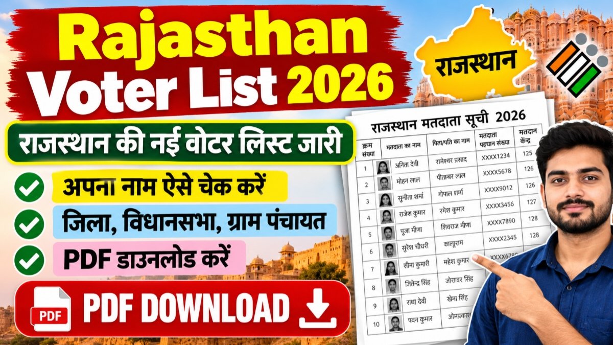 Rajasthan New Voter List PDF Download 2026