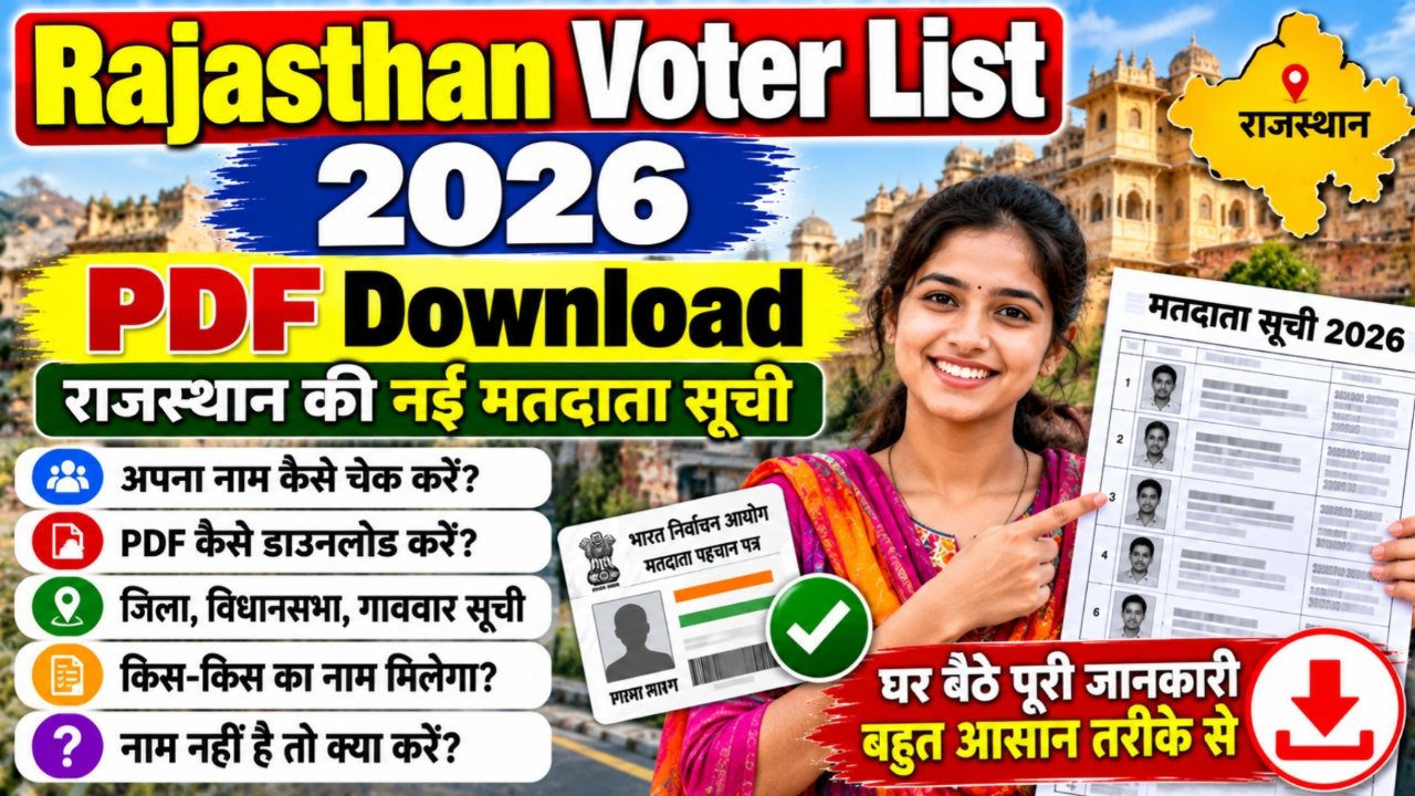 Rajasthan Voter List 2026 PDF Download