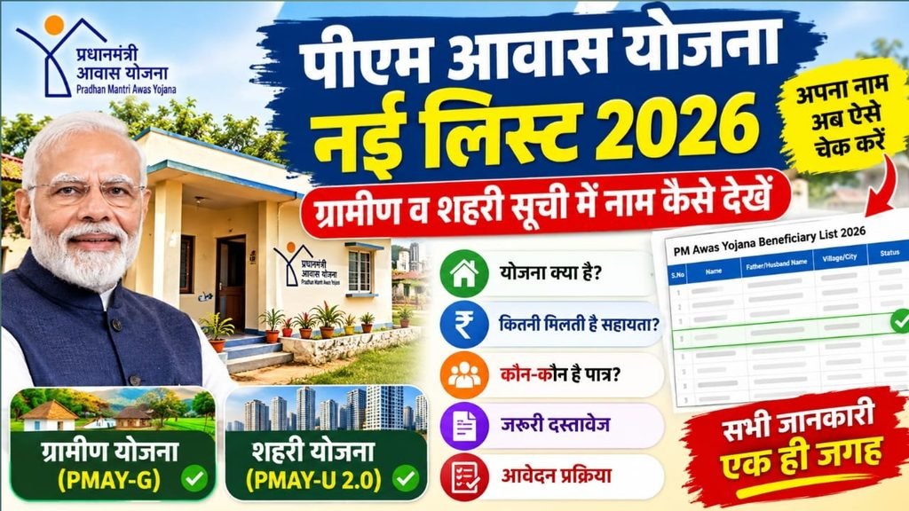पीएम आवास योजना नई लिस्ट 2026