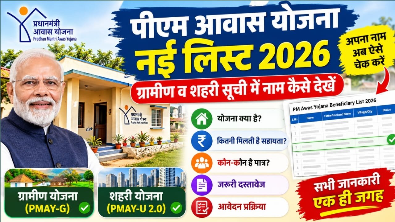 पीएम आवास योजना नई लिस्ट 2026